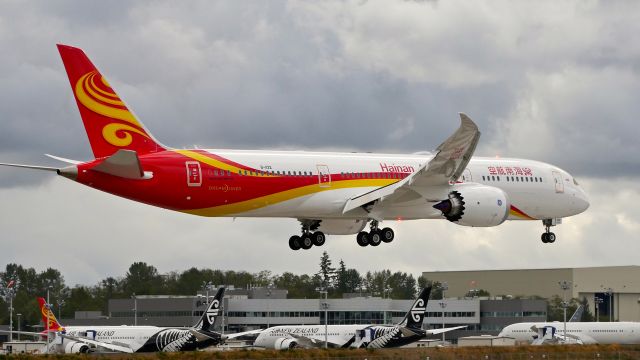 Boeing 787-9 Dreamliner (B-1132) - BOE797 on final to Rwy 16R to complete a ferry flight from KCHS on 9.11.18. (ln 734 / cn 62737).