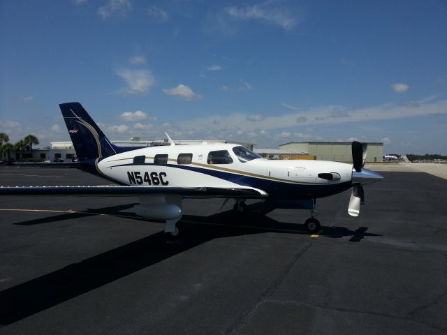 Piper Malibu Mirage (N546C) - I took this photo on 4/25/13 while working at Piper Aircraft, Vero Beach, Florida.