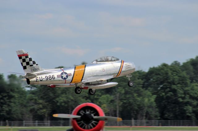 North American F-86 Sabre — - Sabre Take-Off at Oshkosh 2016.