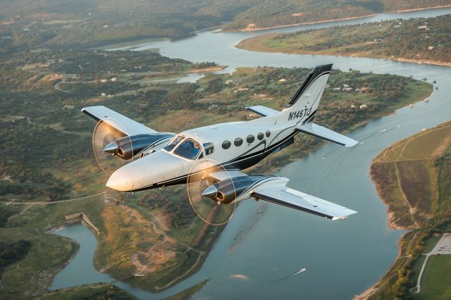 Cessna 421 (N146TJ) - Lake Travis