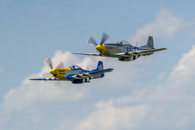 — — - Taken on the Ramp at the North Carolina Aviation Museum and Hall of Fame at Asheboro Regional Airport during tribute fly-by for 2nd Lt Anthony H Goebel, USAAF, WWII P-51D Pilot with 487th FS (Meyers Marauders) / 352nd FG (Blue Nose Bastards of Bodney)who was in attendance at the NCAMHOF Annual Fly-in.