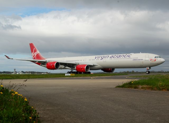 Airbus A340-600 (G-VWEB) - Medical Diversion at Shannon 4-5-2016