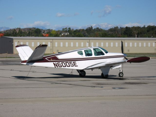 Beechcraft 35 Bonanza (N6005E) - PARKED AT FULLERTON