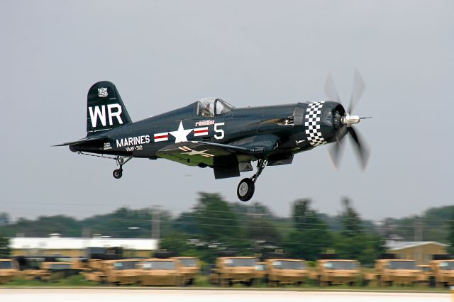 VOUGHT-SIKORSKY V-166 Corsair — - F-4 U Corsair at eAA 2010 / Resubmitted the photo with a little color correctionm this time.