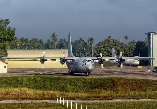 Lockheed C-130 Hercules (SCH880) - 25th Dec., 2018: One of two C-130K tactical transport aircrafts in Sri Lanka Air Force is seen parked on the military ramp at Colombo's Bandaranaike International Airport. 