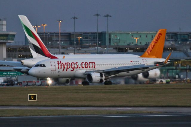 Airbus A320 (TC-DCM) - PGT7219 arriving in the early morning from Istanbul SAW, one of 3 flights on the day