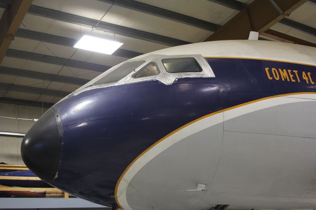 — — - Nose of a Comet at the Museum Of Flight Restoration Center