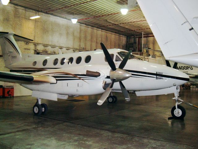 Beechcraft Super King Air 200 (N200PU) - Sitting in hangar 5 at Purdue University.  Boiler Up!