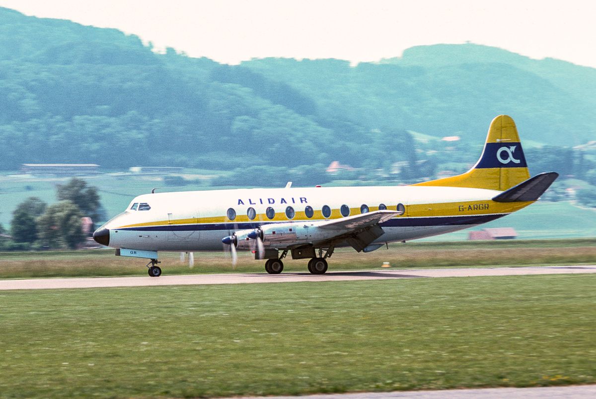 VICKERS Viscount (G-ARGR) - scan of an old slide