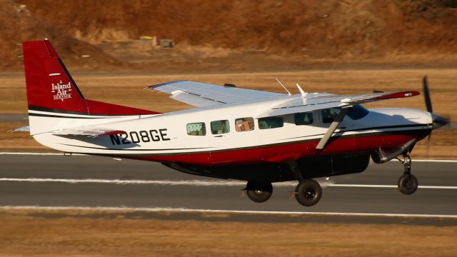 Cessna Caravan (N208GE) - Island Air Service 2O102 to Old Harbor (OLH) climbing out of runway 8. This aircraft recently returned to Kodiak after installing a glass cockpit at Everett-Paine Field (KPAE/PAE) for 7 months. Previous registrations: HH-CAT, N9464F.br /Photo date: 11-18-24br /Upload date: 11-21-24