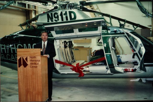 SABCA A-109 (N911D) - Ribbon Cutting of N911D Decemer 1991