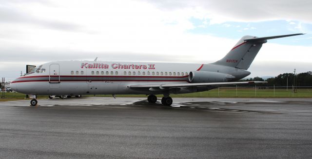 Douglas DC-9-10 (N917CK) - A 1967 model Douglas DC-9-15F on the ramp under overcast skies at Anniston Regional Airport, AL - October 2, 2017