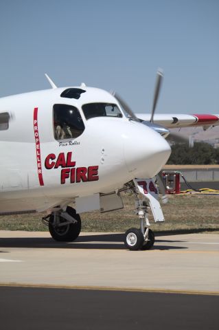 MARSH Turbo Tracker (N439DF) - Tanker 74 rolling out of the pits to a small fire in Bear Valley.