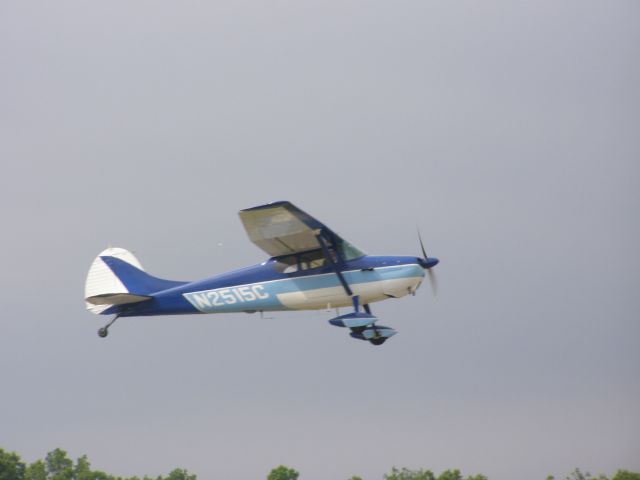 Cessna 170 (N2515C) - Takeoff, 06/2008; Pilot: Brandon Corbett