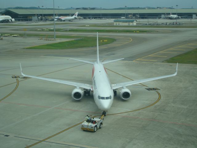 Boeing 737-800 (9M-MSF) - TAKEN FROM THE KLIA VIEWING GALLERY.