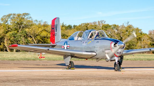 Beechcraft Mentor (N6849C) - Commemorative Air Force Beech T34A warms up Dallas Executive Air Port, November 2022