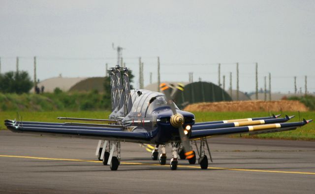 OGMA TB-30 Epsilon (F-SEXP) - Socata TB-30 Epsilon Cartouche Doré, Avord Air Base 702 (LFOA)  Air Show in june 2012