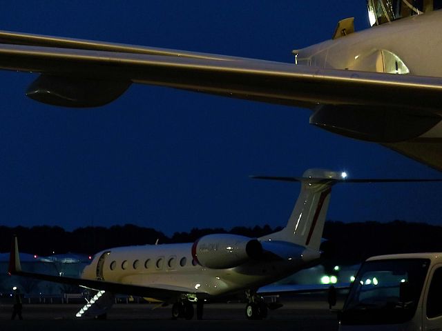 Gulfstream Aerospace Gulfstream G650 (VP-CKV) - I take a picture on Apr 5, 2017.br /Just after the arrival