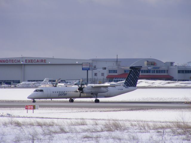 C-GLQM — - taxiing onto runway #25 for take off.