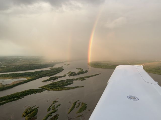 Cirrus SR-20 (N323FT) - Double rainbow, man...double rainbow!