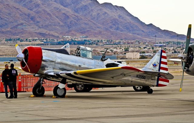 North American T-6 Texan (N2550) - N2550 1985 North American SNJ-5 T-6 C/N 43683 -Aviation Nation 2011 Nellis Afb Airport (Las Vegas, NV) KLSV / LSV  November 13, 2011 TDelCoro