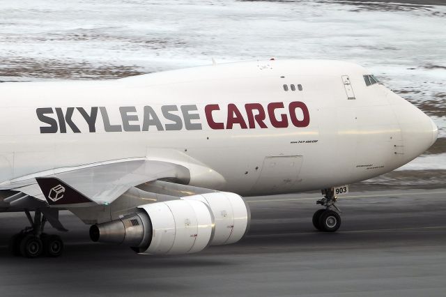 Boeing 747-400 (N903AR) - Sky Lease Cargo GG4853 landed at Halifax. This aircraft is rented by a Chinese fishing  company. It replaces N908AR that was damaged during landing last year.