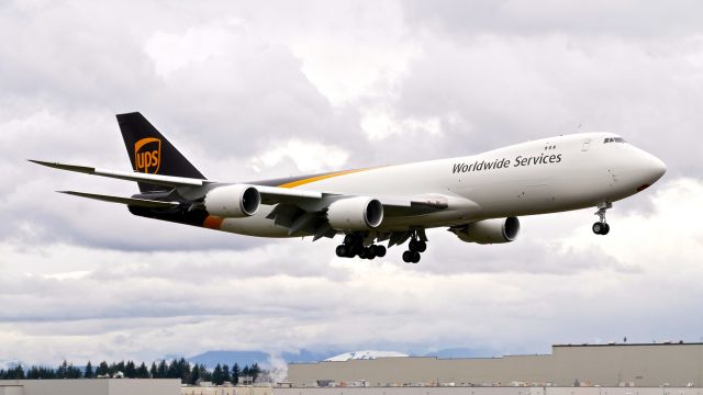 BOEING 747-8 (N626UP) - BOE689 on final to Rwy 16R to complete a flight test on 3.5.21. (ln 1563 / cn 65781).