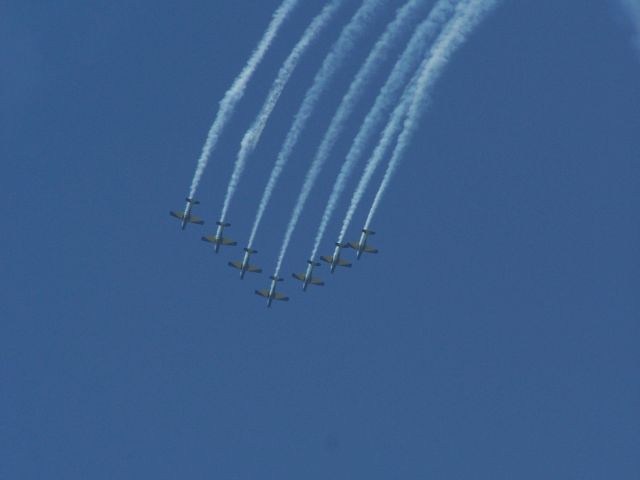 MISC — - T-27s Tucanos of The Brazilian Fumaca Display team at the Dayton Air Show 2007 ....awesome display ...Photo by Mike Day