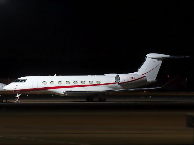 Gulfstream Aerospace Gulfstream G650 (T7-999) - Photo taken on Aug 29, 2023.