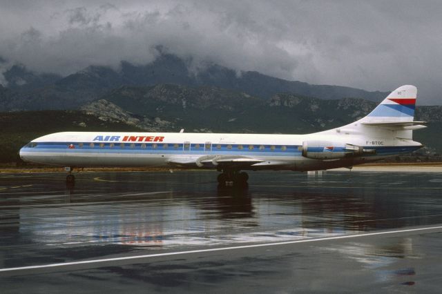 SUD-EST SE-210 Caravelle (F-BTOC) - February 1990 at Calvi