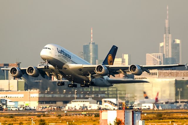 Airbus A380-800 (D-AIMD) - with my longest longlens!! Evening sun!