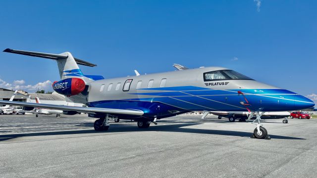 Pilatus PC-24 (N316CT) - A 2021 Pilatus PC-24, in an incredibly striking livery, @ KOSH during AirVenture ‘22. 7/27/22. 