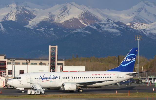 BOEING 737-400 (N424US) - This aircraft was on its way to TUS.