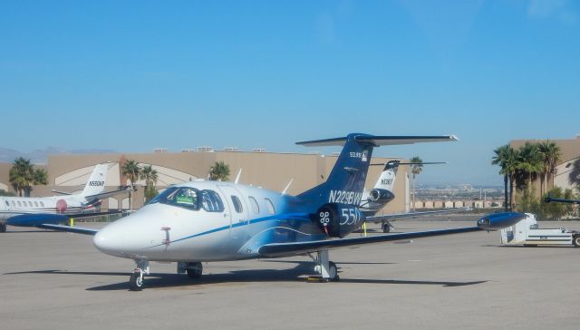 Eclipse 500 (N229BW) - Eclipse 550 on the ramp at KHND as we taxied in for the Red Bull Air Race in Las Vegas NV on 11 Oct 2014.