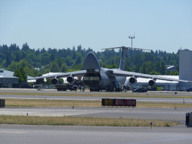 — — - Getting ready to unload several vehicles.