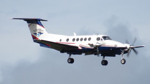 Beechcraft Super King Air 200 (ZK-FDR) - Garden City Helicopters' FDR on short final for 23L.