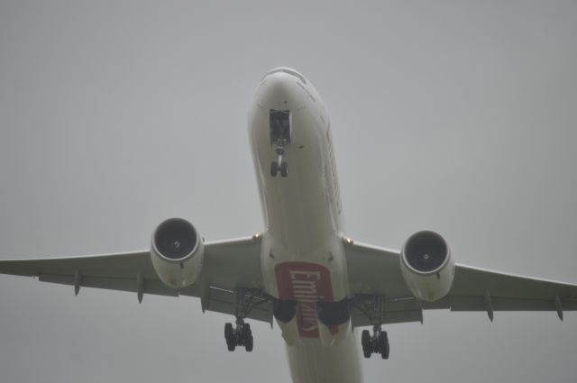 BOEING 777-300ER (A6-ENG) - This was flight UAE36 taking off from EGNT at 13.52 Zulu This is Emirates daily route to Duabi OMDB airport. This is a Emirates 777-300er