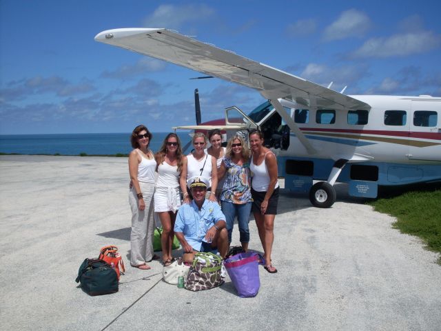 Cessna Caravan (N92JJ) - The girls from North Carolina getting ready to depart from Walkers Cay Bahamas with Captain King