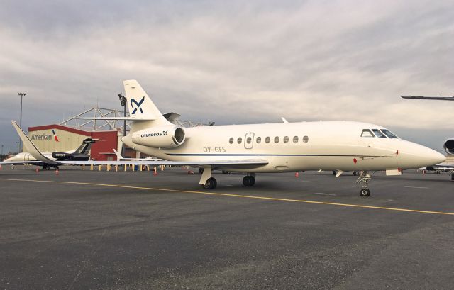 Dassault Falcon 2000 (OY-GFS) - 10/15/18 SFS Ramp