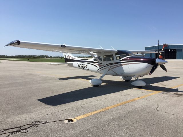 Cessna Skylane (N38PC) - On the ramp at KMIE, getting some avionics work done. These guys are the best!