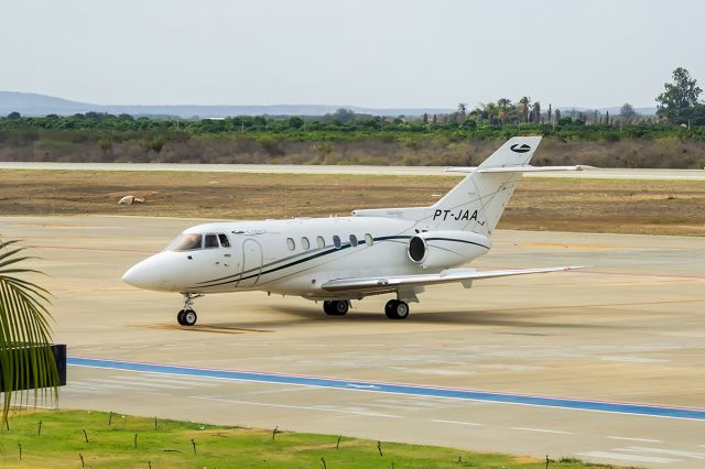 Hawker 800 (PT-JAA) - Jato da LIDER TAXI AEREO S.A, trazendo Magno Malta para Petrolina-PE no dia 21/10/2018.