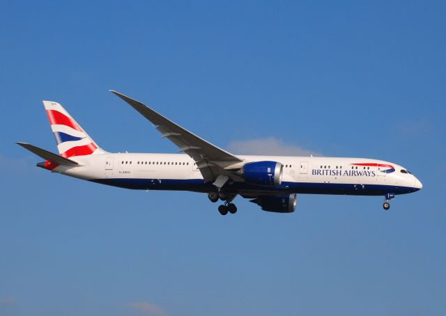 Boeing 787-8 (G-ZBKK) - Taken from the threshold of 29L