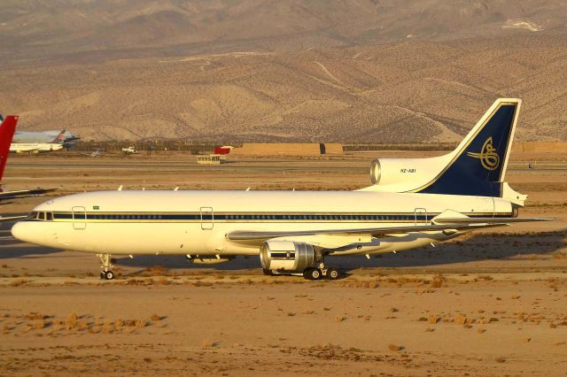 Lockheed L-1011 TriStar (HZ-AB1) - Prince Abdul Aziz Al Ibrahims private Lockheed L-1011-500 HZ-AB1 first flew on November 3, 1983. Its construction number is 193H-1247. It was delivered to Alia Royal Jordanian and transferred to the Jordanian government as N64854 on June 14, 1984. The Jordanian government registered it as JY-HKJ on August 4, 1986. Prince Abdul Aziz Al Ibrahim registered it as HZ-AB1 on September 9, 2001. It has been stored since 2009.