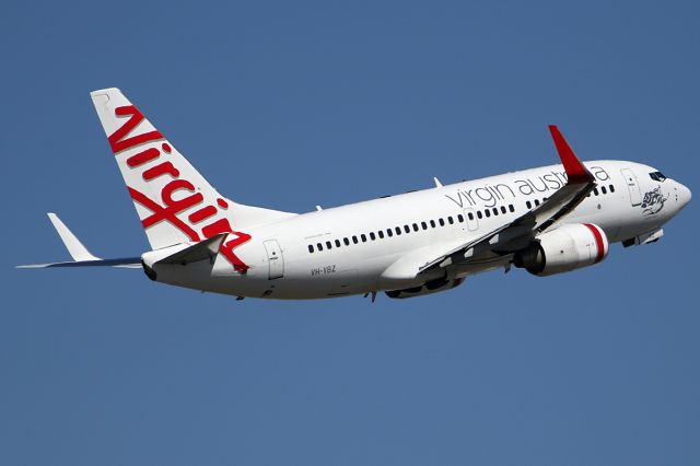 Boeing 737-700 (VH-VBZ) - taken from "Sheps Mound" viewing area on 3 December 2018