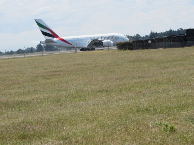 Airbus A380-800 (A6-EUH) - At Approach Gates.