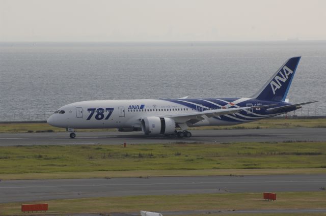 Boeing 787-8 (JA801A) - Landing at HND Airport R/W34R on 2011/09/28 Dream Liner