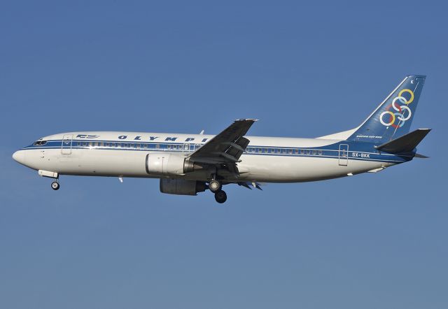BOEING 737-400 (SX-BKK) - Olympic - Boeing 737-4Q8 C/N 25371/2195 - SX-BKK - at Brussels 2005-Jan-16.