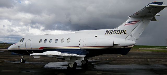 Hawker 800 (N350PL) - Arpil 02, 2015, Grangeville, Idaho.