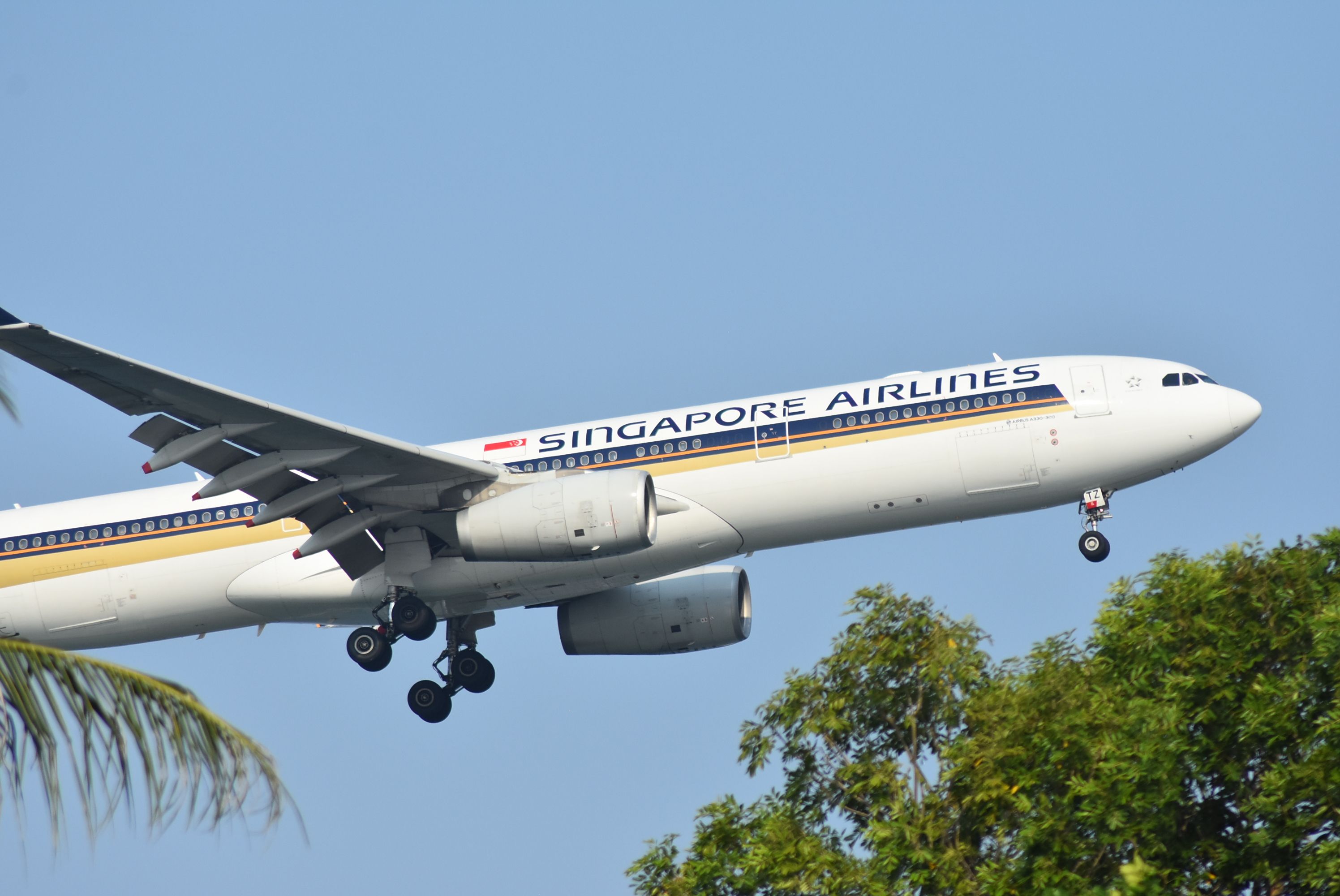 Airbus A330-300 (9V-STZ) - Arrival, Singapore Airlines, RWY 20R, Changi, Singapore. 8 Sep 2019