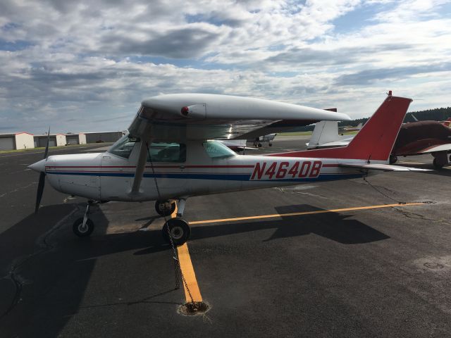 Cessna 152 (N4640B) - Flight lesson day at Wings of Carolina Flying Club! Flying in N4640B. Taken June 12, 2020.